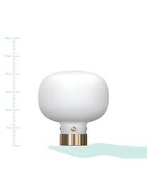 Lampe à poser Raito, Blanc opalescent, couleur laitonnée