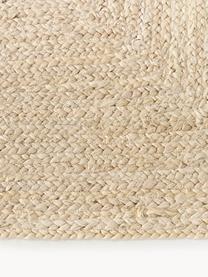 Handgefertigter Jute-Läufer Sharmila, 100 % Jute, Off White, B 80 x L 200 cm