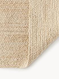 Handgefertigter Jute-Läufer Sharmila, 100 % Jute, Off White, B 80 x L 200 cm