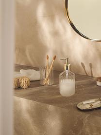 Set di 2 accessori da bagno in vetro soffiato Nicole, Testa della pompa: plastica, Trasparente, Set in varie misure