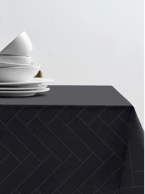 Tafelkleed Tiles, verschillende formaten, 100% katoen, Antraciet, 6-8 personen (L 270 x B 140 cm)