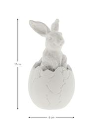 Dekorácia (zajačik) Semina, Polymérová živica, Biela, Ø 6 x V 12 cm