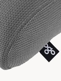 Handgefertigtes Outdoor-Kissen Pillow, Bezug: 70 % PAN + 30 % PES, wass, Dunkelgrau, B 50 x L 30 cm