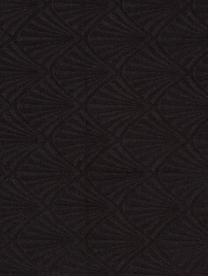 Torchon jacquard noir Celine, Noir