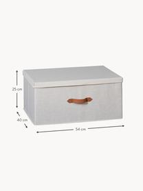 Aufbewahrungsbox Premium, Hellbeige, Braun, B 54 x T 40 cm