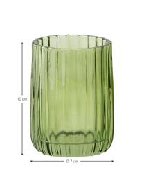Zahnputzbecher Aldgate, Glas, Grün, Ø 7 x H 10 cm