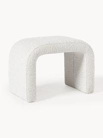 Bouclé stolička Penelope, Tlumeně bílá, Š 61 cm, V 46 cm
