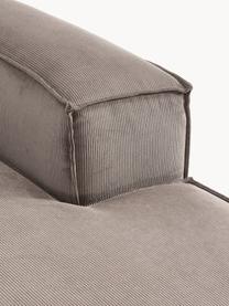 Chaise longue hoekmodule Lennon van corduroy, Bekleding: corduroy (92% polyester, , Frame: massief grenenhout, multi, Poten: kunststof Dit product is , Corduroy taupe, B 119 x D 180 cm, hoekdeel rechts