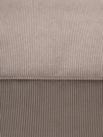 Chaise longue hoekmodule Lennon van corduroy, Bekleding: corduroy (92% polyester, , Frame: massief grenenhout, multi, Poten: kunststof Dit product is , Corduroy taupe, B 119 x D 180 cm, hoekdeel links