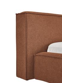 Polsterbett Lennon mit Stauraum, Bezug: 100% Polyester Der hochwe, Gestell: Massives Kiefernholz, FSC, Webstoff Nougat, B 200 x L 200 cm