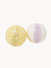 Set di 2 palloni da spiaggia gonfiabili Princess Swan, Plastica, Rosa chiaro, giallo sole, Ø 35 cm
