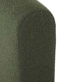 Letto imbottito in tessuto bouclé verde bosco Serena, Rivestimento: Tessuto testurizzato bouc, Bouclé verde, 140 x 200 cm