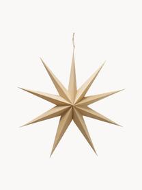 Ručně vyrobená závěsná hvězda Kassia, Papír, Béžová, Ø 60 cm, H 15 cm