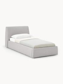 Jednolůžková postel s úložným prostorem Cloud, Světle šedá, Š 90 cm, D 200 cm