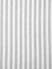 Jemně pruhované povlečení z bavlny Ellie, Šedá, bílá, 200 x 200 cm + 2 polštáře 80 x 80 cm