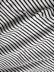 Housse de couette réversible en flanelle motif sapin Noan, Noir, blanc, larg. 200 x long. 200 cm