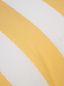 Outdoorvloerkussen Korfu, Bekleding: 100% polypropyleen, teflo, Geel, wit, B 65 x H 35 cm