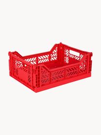 Caisson de rangement pliable Midi, larg. 40 cm, Plastique, Rouge, larg. 40 x prof. 30 cm