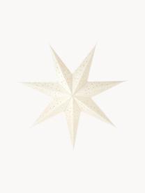 Stella natalizia in velluto bianco crema Orby, Carta, velluto, Beige chiaro, Ø 60 cm