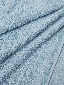 Baumwoll-Handtuch Audrina, in verschiedenen Größen, Graublau, Handtuch, B 50 x L 100 cm, 2 Stück