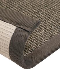 Tapis de couloir en sisal Leonie, Gris-brun