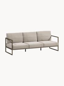Garten-Loungesofa (3-Sitzer) Comova, Bezug: 100 % Polyester, Gestell: Metall, pulverbeschichtet, Webstoff Hellgrau, Grün, B 225 x T 85 cm