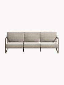 Garten-Loungesofa (3-Sitzer) Comova, Bezug: 100 % Polyester, Gestell: Metall, pulverbeschichtet, Webstoff Hellbeige, Olivgrün, B 225 x T 85 cm