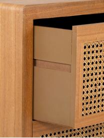 Chiffonnier Nina, Estructura: madera de abeto, madera c, Tonos marrones, An 47 x Al 71 cm