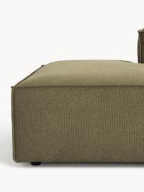 Modulaire XL chaise longue Lennon, Bekleding: 100% polyester De slijtva, Frame: massief grenenhout, multi, Poten: kunststof Dit product is , Geweven stof olijfgroen, B 357 x D 119 cm, armleuning rechts