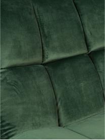 Fluwelen draaistoel Bar in groen, Bekleding: polyester fluweel, Frame: gepoedercoat metaal, Fluweel groen, 66 x 78 cm