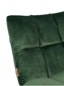 Fluwelen draaistoel Bar in groen, Bekleding: polyester fluweel, Frame: gepoedercoat metaal, Fluweel groen, 66 x 78 cm