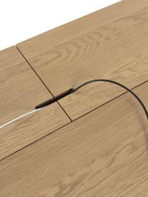 Scrivania in legno con uscita cavo Jacques, Gambe: rovere massiccio, Legno di quercia, Larg. 120 x Prof. 65 cm
