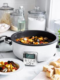 Multi-Cooker con rivestimento antiaderente Elite, Coperchio: vetro, Bianco, Larg. 45 x Alt. 22 cm