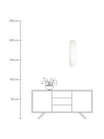 Ovaler Wandspiegel Renga mit rosanem Rahmen, Rahmen: Mitteldichte Holzfaserpla, Spiegelfläche: Spiegelglas, Rosa, 20 x 70 cm