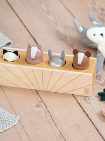 Pop-Up Aktivitäts-Spielzeug Woodland, Mitteldichte Holzfaserplatte (MDF), Helles Holz, Bunt, B 22 x H 12 cm