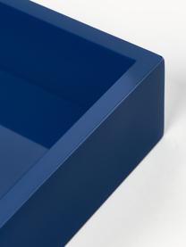 Bandeja brillante Hayley, Bandeja: tablero de fibras de dens, Reverso: terciopelo, Azul oscuro, An 33 x F 24 cm