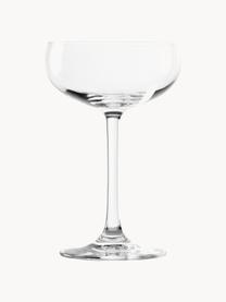 Kristall-Champagnerschalen Elements, 6 Stück, Kristallglas, Transparent, Ø 10 x H 15 cm, 230 ml