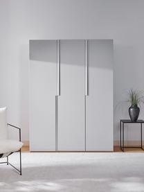 Armario modular Leon, 3 puertas (150 cm), diferentes variantes, Estructura: tablero aglomerado revest, Gris claro, Interior Basic (An 150 x Al 200 cm)