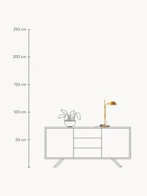 Große Schreibtischlampe Funiculí mit verstellbarem Lampenschirm, Lampenschirm: Aluminium, beschichtet, Senfgelb, glänzend, B 20 x T 36 cm