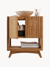 Koupelnová skříňka pod umyvadlo z teakového dřeva Kuveni, šířka 70 cm, Teakové dřevo, Teakové dřevo, Š 70 cm, V 80 cm