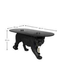 Table basse design Dope As Hell, Noir, larg. 90 x haut. 42 cm