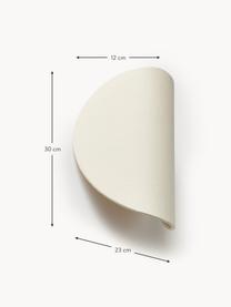Dizajnová nástenná lampa z ľanu Kenzie, Svetlobéžová, Š 23 x V 30 cm