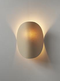 Dizajnová nástenná lampa z ľanu Kenzie, Svetlobéžová, Š 23 x V 30 cm