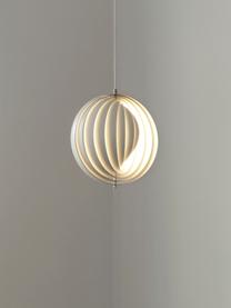 Design Pendelleuchte Moon, Lampenschirm: Metall, beschichtet, Weiss, Ø 34 x H 34 cm