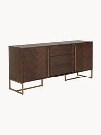 Credenza a spina di pesce con finitura in legno d'acacia  Class, Legno, Larg. 180 x Alt. 80 cm