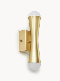 Kinkiet LED Elowyn, Stelaż: metal powlekany, Odcienie złotego, biały, S 6 x W 26 cm