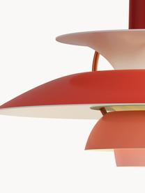 Lámpara de techo PH 5, tamaños diferentes, Cable: cubierto en tela, Tonos rojos, dorado, Ø 50 x Al 27 cm