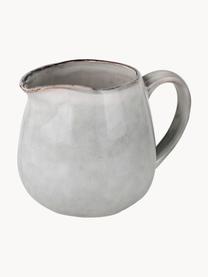 Pot à lait artisanal Nordic Sand, 300 ml, Grès cérame, Gris clair, chiné, Ø 12 x haut. 9 cm