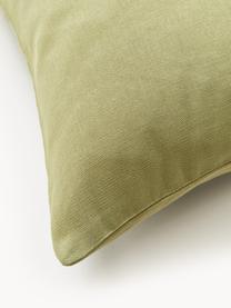Vyšívaný povlak na polštář Pritha, 100 % bavlna, Zelená, Š 45 cm, D 45 cm