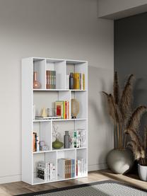 Libreria bianca Toronto, Truciolare nobilitato, Bianco, Larg. 98 x Alt. 181 cm